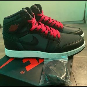 Air Jordan 1 High OG Black Satin Shoes
